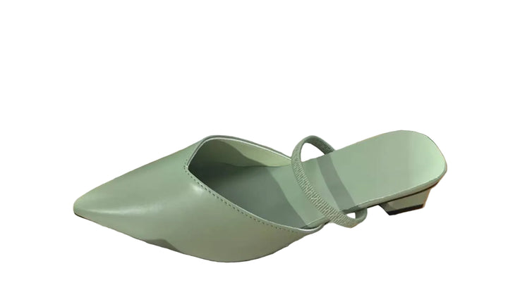 Slingpumps voor dames met spitse neus en blokhak
