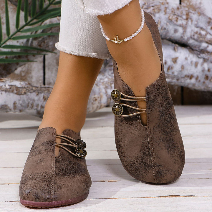 Barfußschuhe Damen mit Loafer-Schnitt und Slip-On-Einstieg