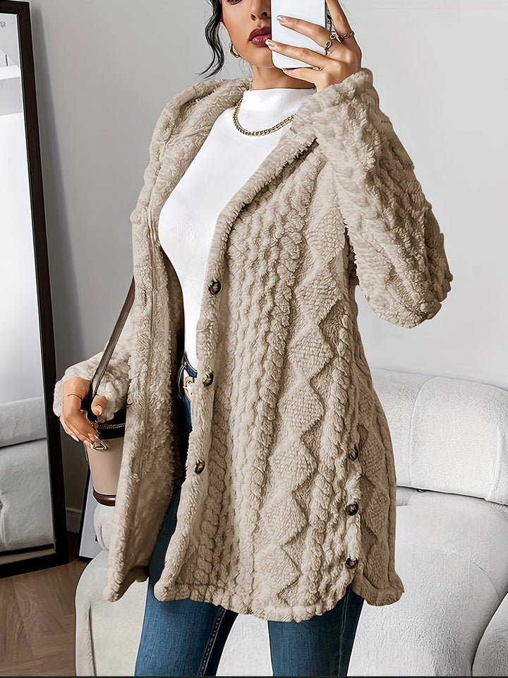 Sophia | Kuschelige Plüsch Strickjacke