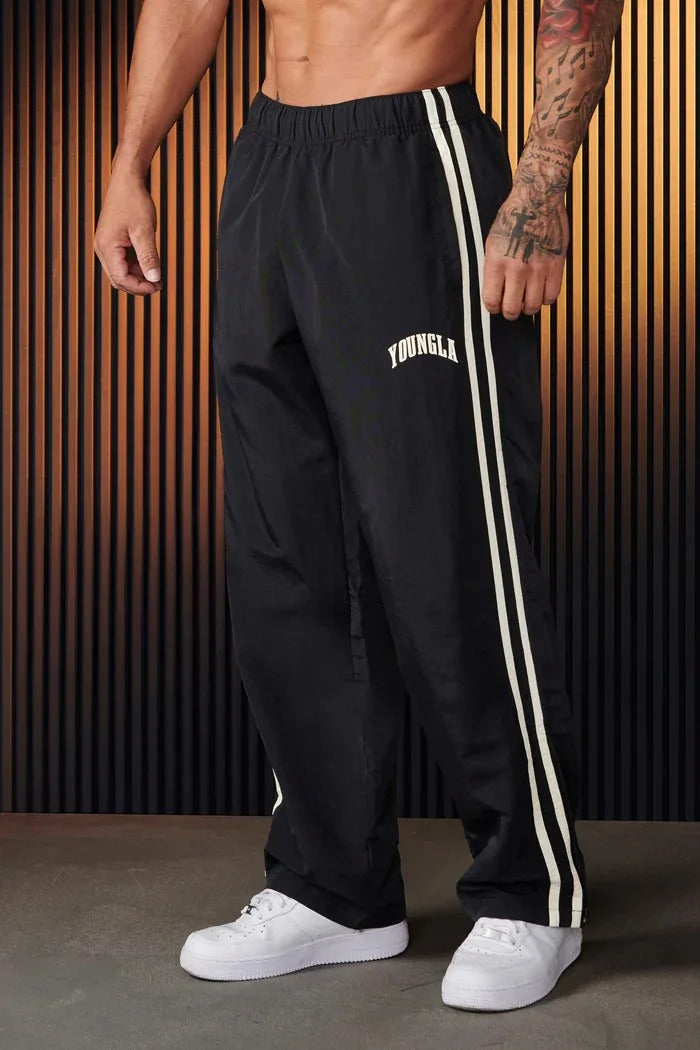 Damian | Herren Baggy Jogginghose mit Doppelstreifen