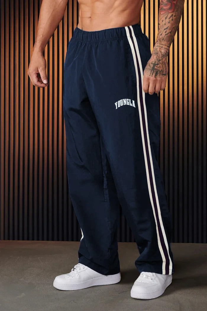 Damian | Herren Baggy Jogginghose mit Doppelstreifen