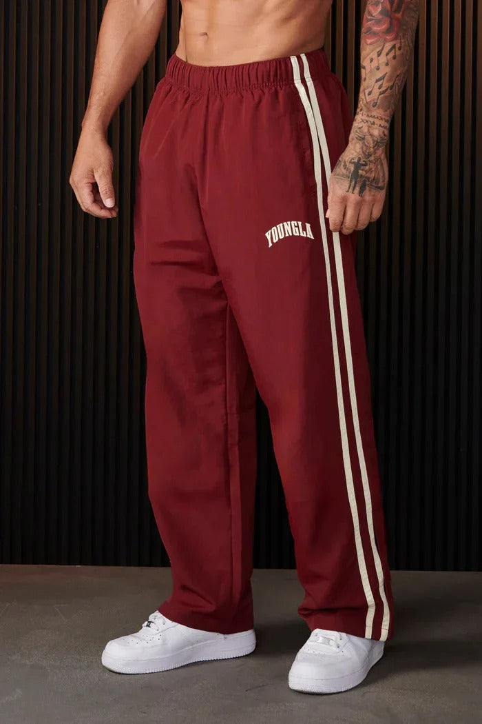 Damian | Herren Baggy Jogginghose mit Doppelstreifen