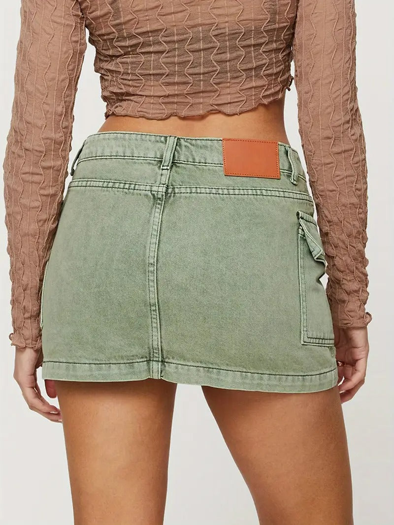 Damen Minirock mit Taschen