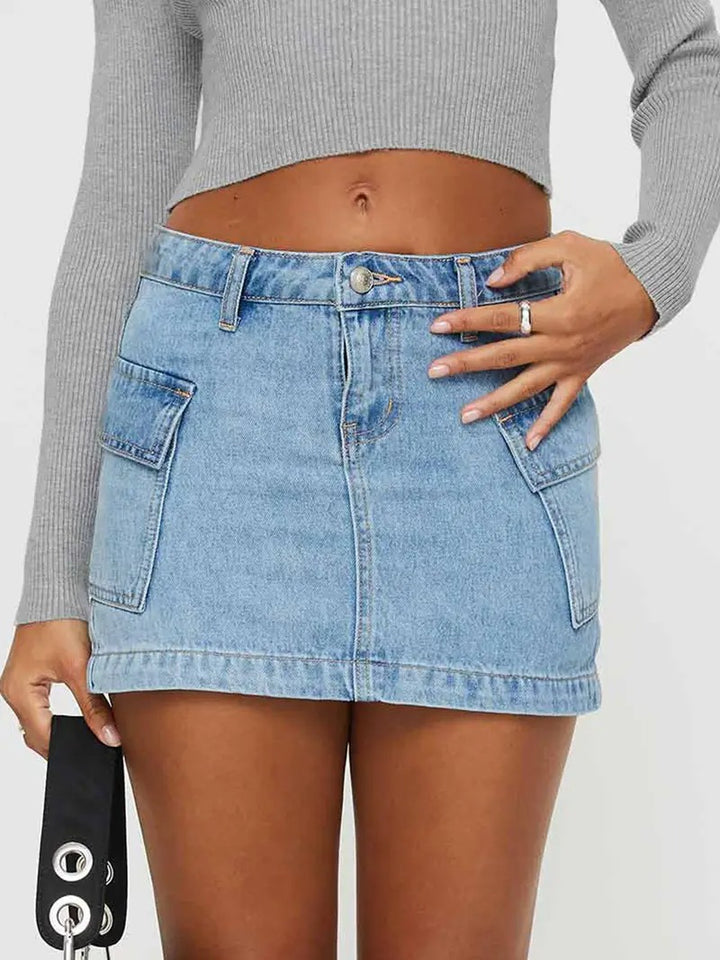 Damen Minirock mit Taschen