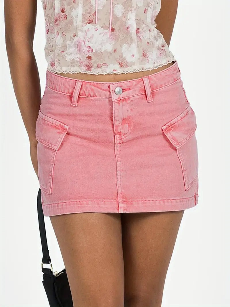 Damen Minirock mit Taschen