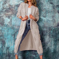 Laura | Lange Strickjacke Trenchstil