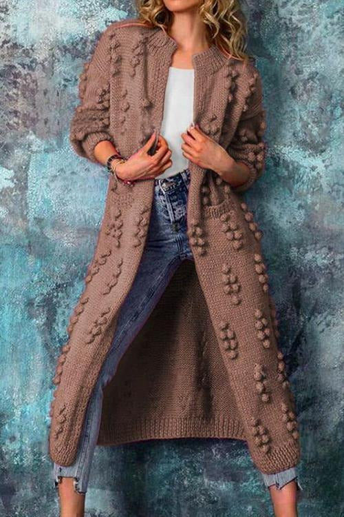 Laura | Lange Strickjacke Trenchstil
