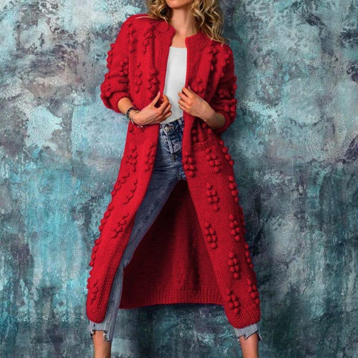 Laura | Lange Strickjacke Trenchstil