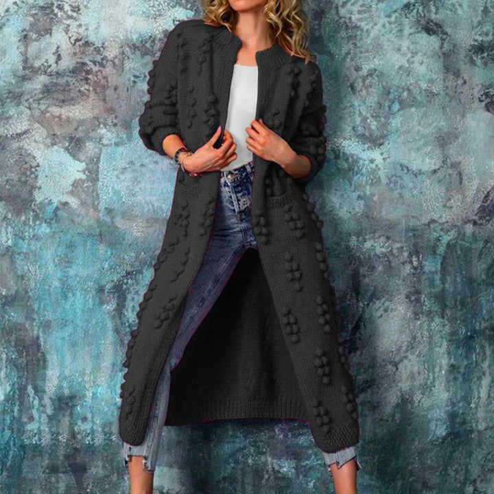Laura | Lange Strickjacke Trenchstil