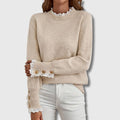 Michelle | Femininer Spitzen Strickpullover