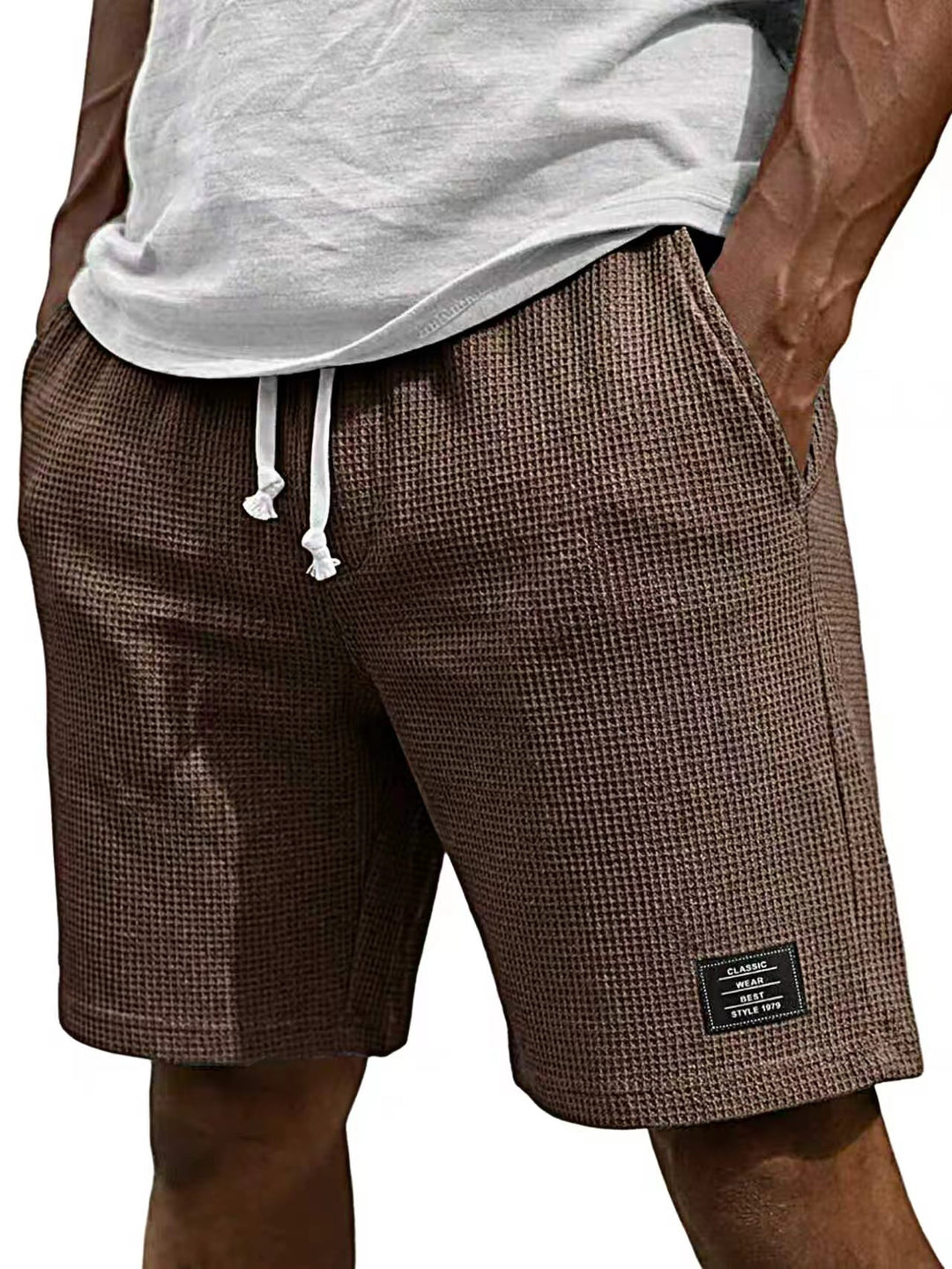 Kaelan | Herren strukturierte Freizeitshorts Relaxed Fit