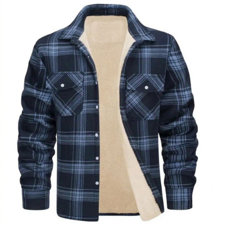 Luca | Herren Warme Hemdjacke mit Sherpa Futter