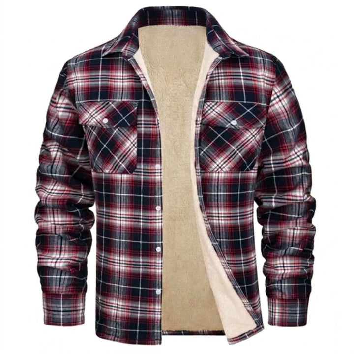 Luca | Herren Warme Hemdjacke mit Sherpa Futter