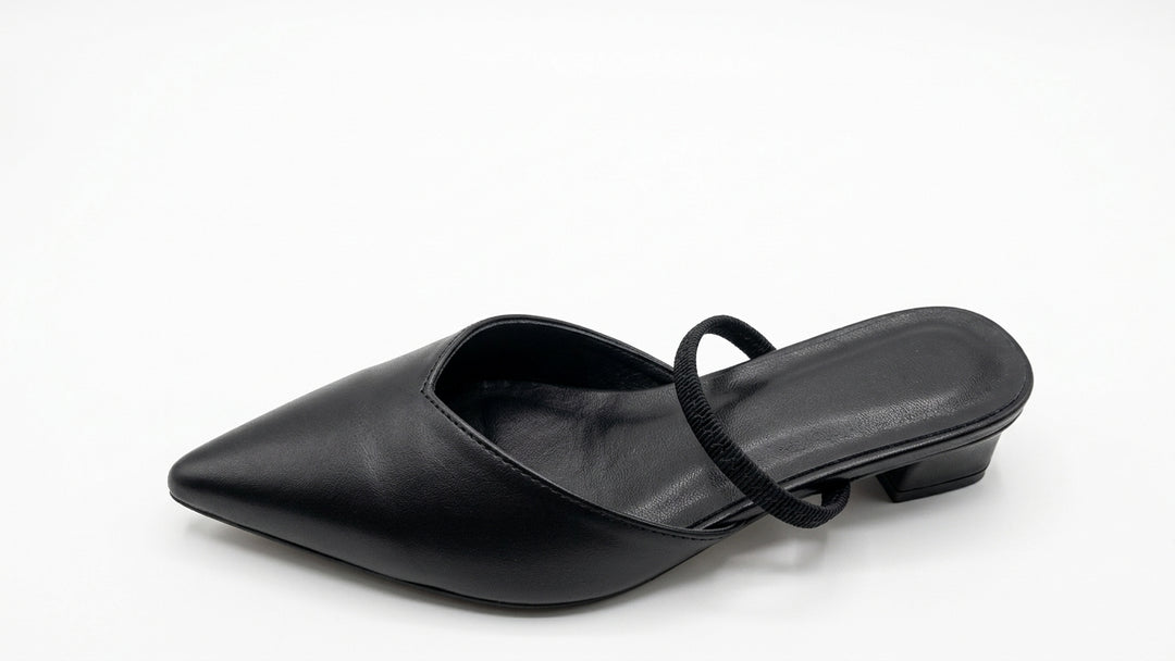 Slingpumps voor dames met spitse neus en blokhak