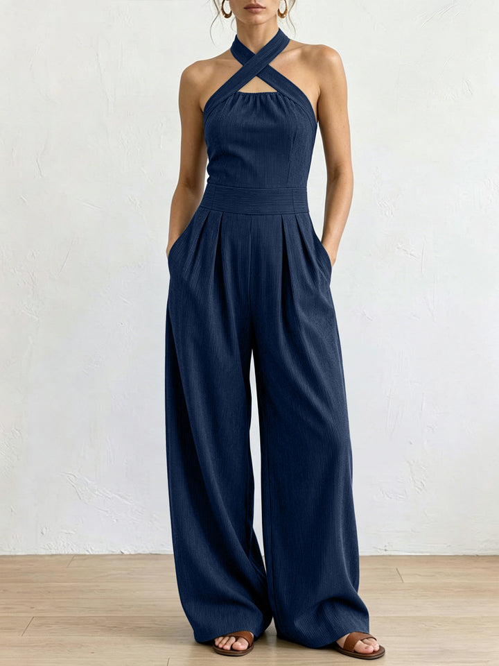 Victoria | Dames comfortabele wikkeljumpsuit