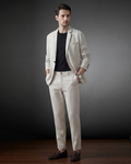 Simon | Heren Linnen Pak Set Relaxed Blazer Broek