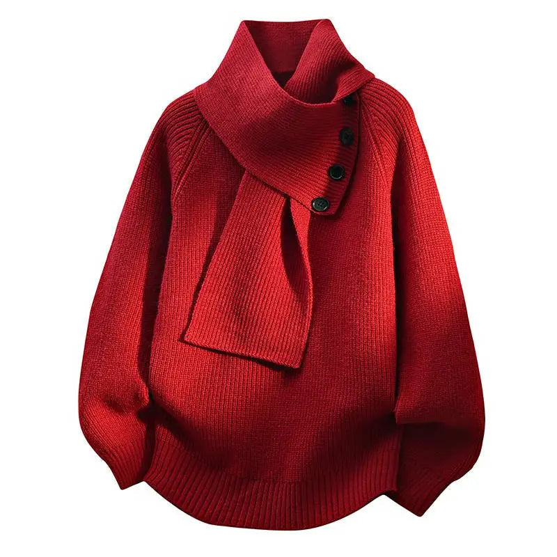 Clara | Schalkragen Strick Pullover