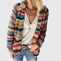 Manuela | Gemütliche Mehrfarbige Damen Strickjacke