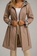 Wilhelmine | Damen Warmer Mantel mit Zip-Verschluss
