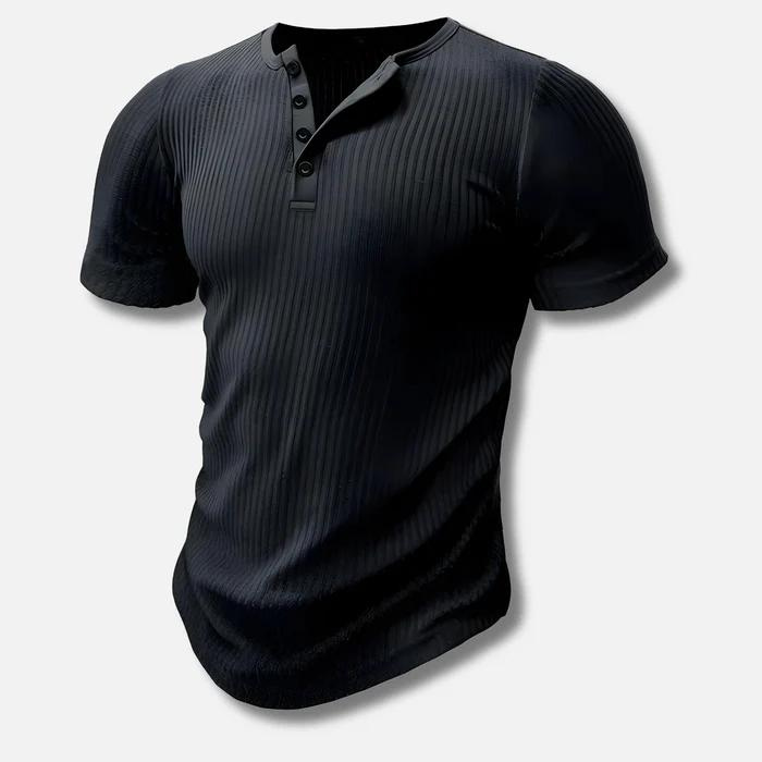 Maximilian | Herren figurbetontes Knopfleisten Shirt