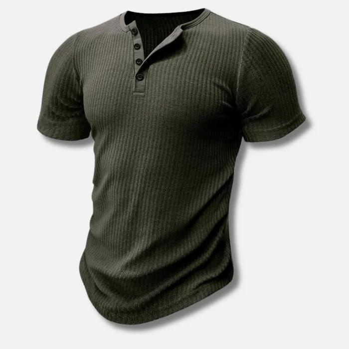 Maximilian | Herren figurbetontes Knopfleisten Shirt