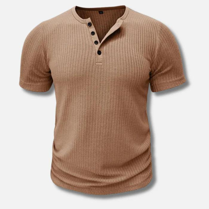 Maximilian | Herren figurbetontes Knopfleisten Shirt