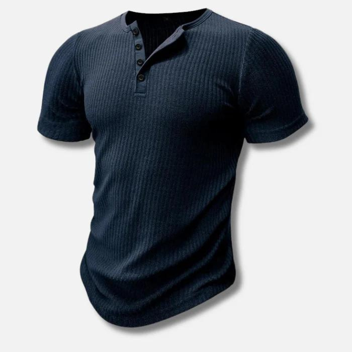 Maximilian | Herren figurbetontes Knopfleisten Shirt
