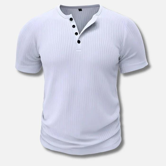 Maximilian | Herren figurbetontes Knopfleisten Shirt