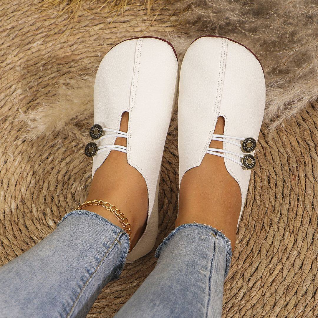 Barfußschuhe Damen mit Loafer-Schnitt und Slip-On-Einstieg