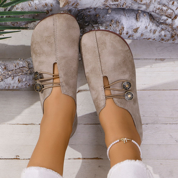 Barfußschuhe Damen mit Loafer-Schnitt und Slip-On-Einstieg