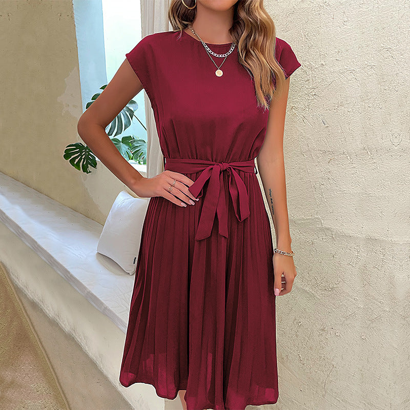 Elise | Dames plissérok met ceintuur
