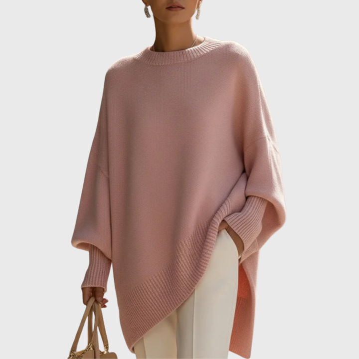 Roswitha | Damen Oversize Locker Strickpullover
