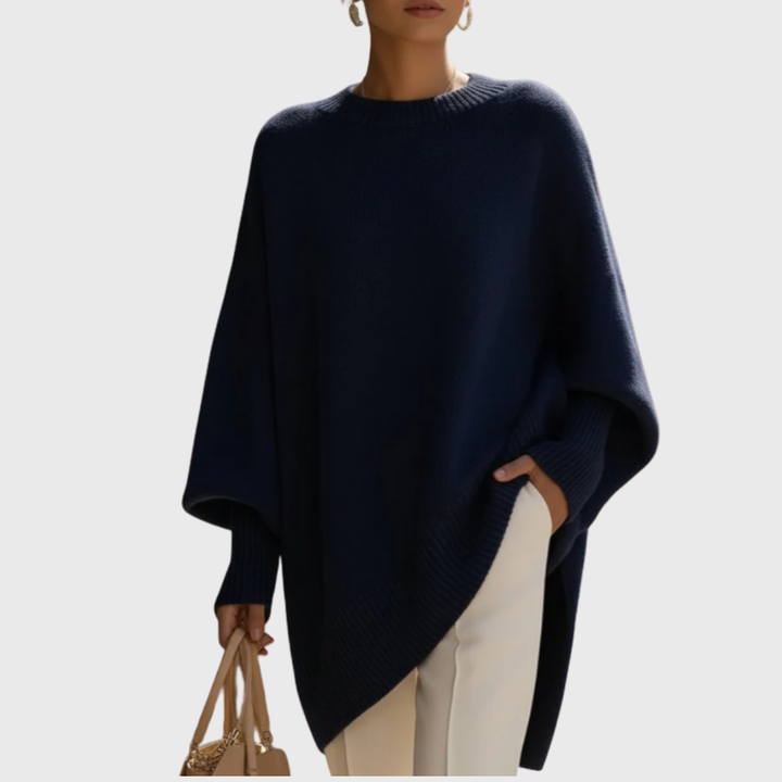 Roswitha | Damen Oversize Locker Strickpullover
