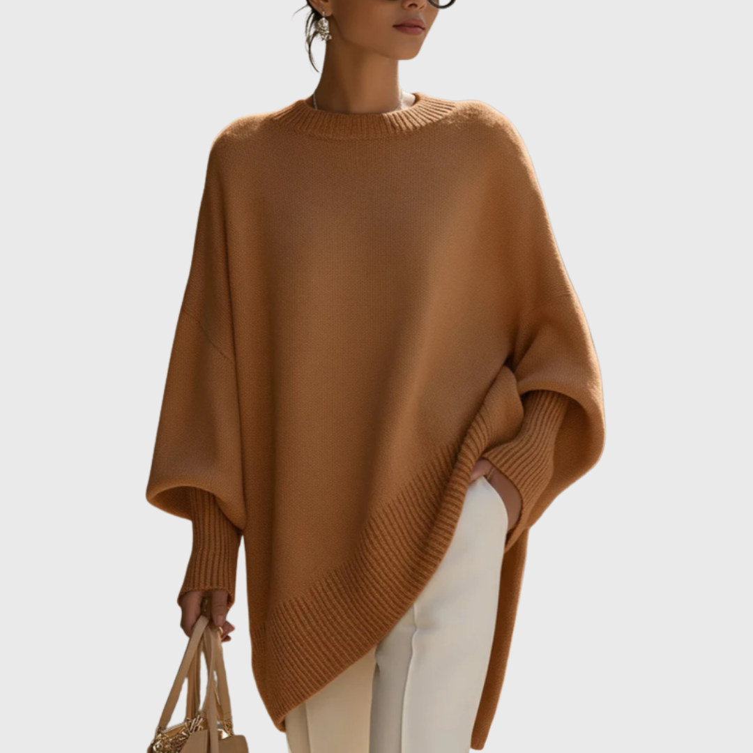 Roswitha | Damen Oversize Locker Strickpullover
