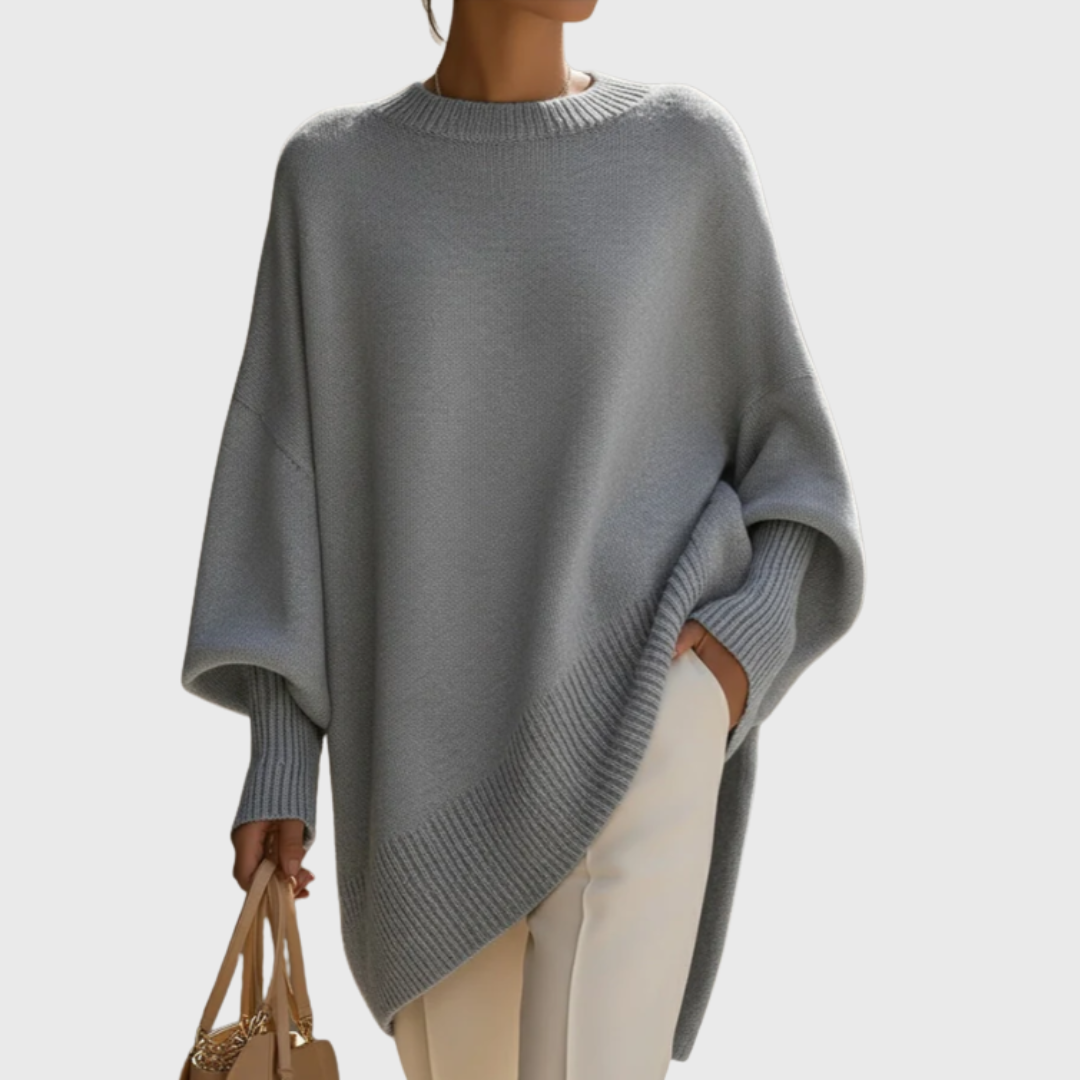 Roswitha | Damen Oversize Locker Strickpullover