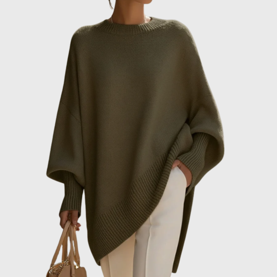 Roswitha | Damen Oversize Locker Strickpullover