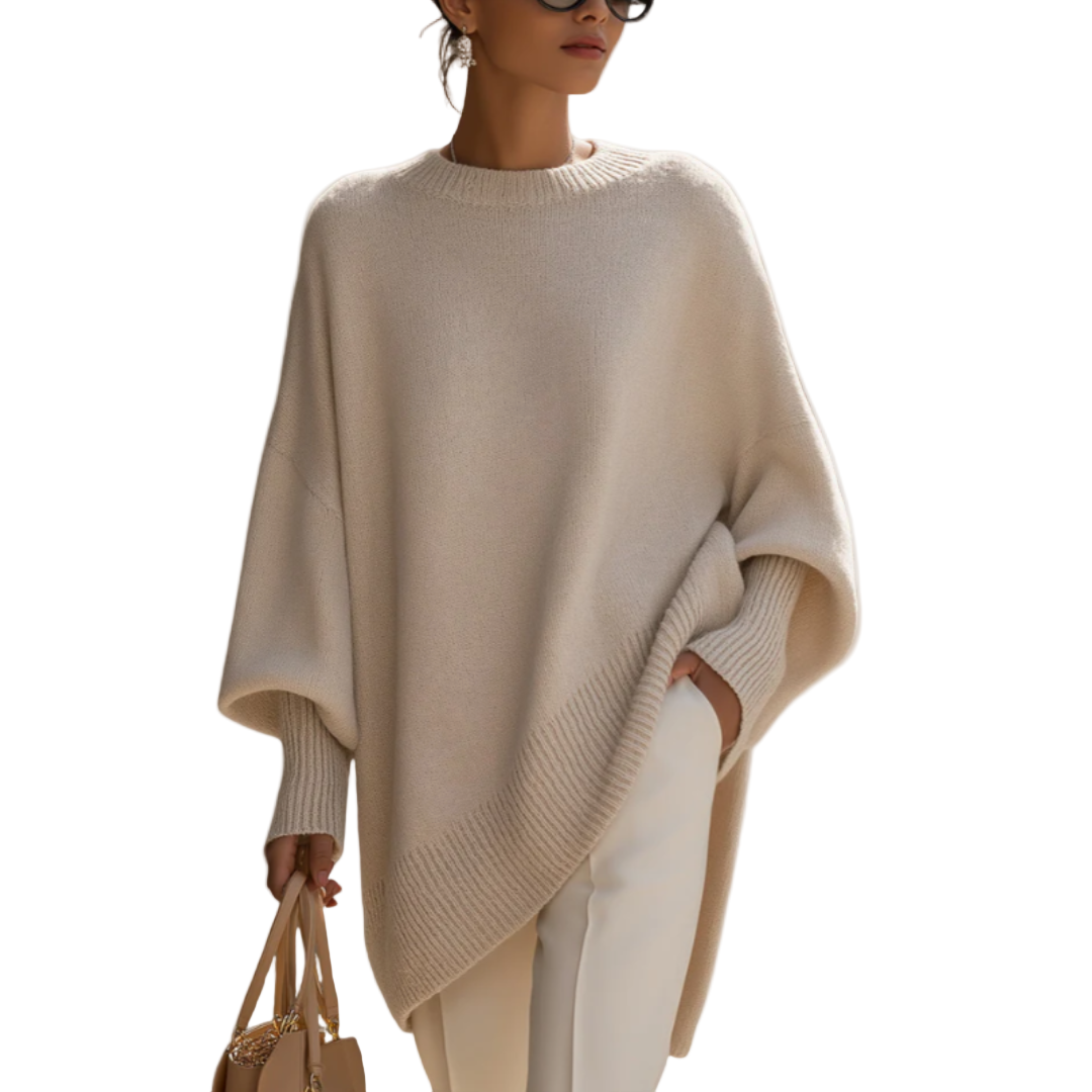 Roswitha | Damen Oversize Locker Strickpullover