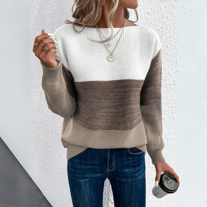 Freya | Colourblock U-Boot Pullover