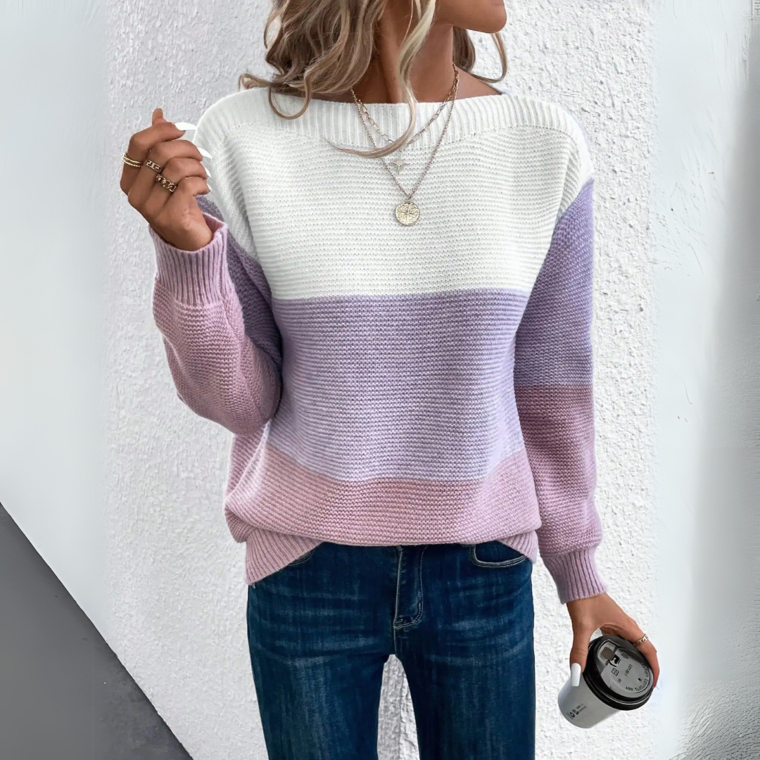 Freya | Colourblock U-Boot Pullover