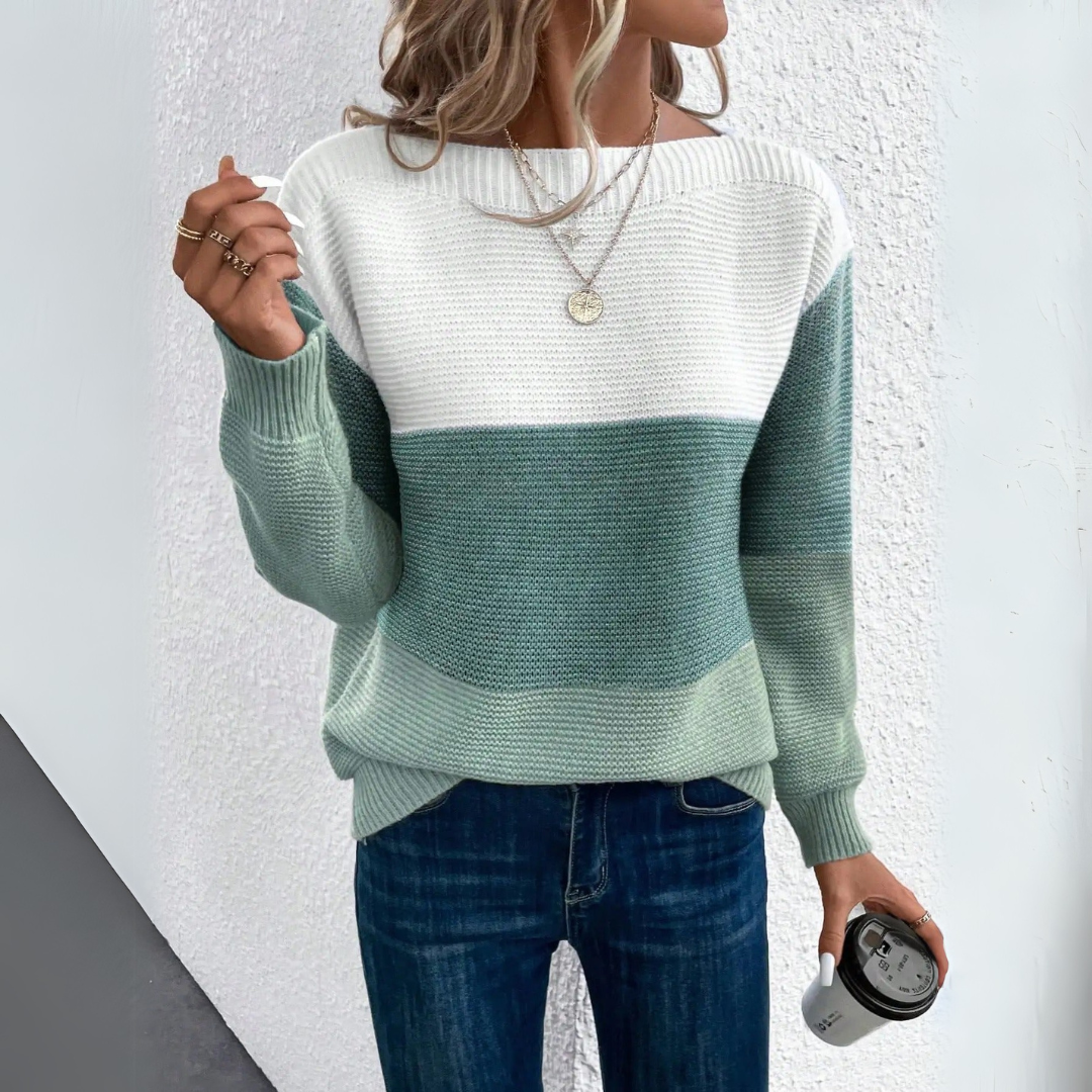 Freya | Colourblock U-Boot Pullover