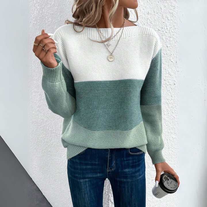 Freya | Colourblock U-Boot Pullover