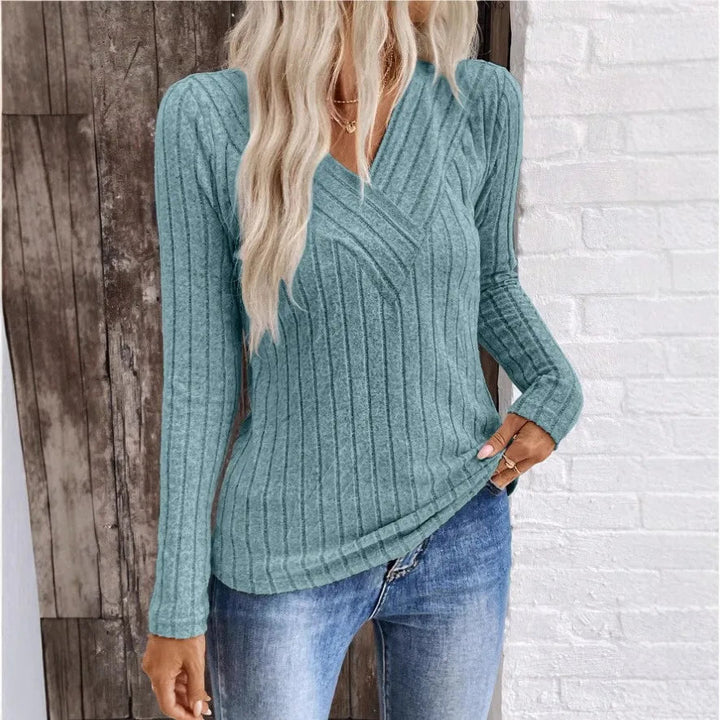 Leni | Strukturierter Streifen Pullover