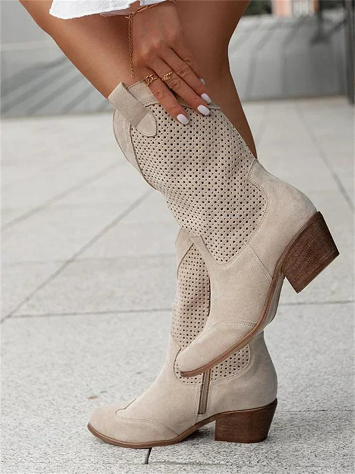 Wynona | Schicke Cowboy Stiefel mit Reißverschluss