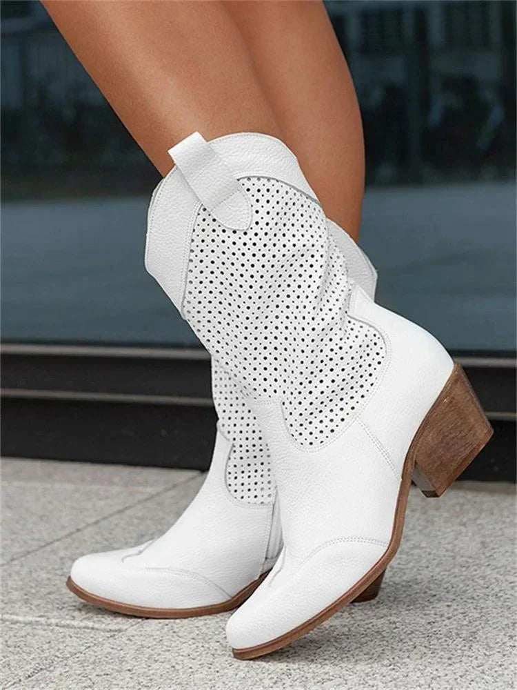 Wynona | Schicke Cowboy Stiefel mit Reißverschluss