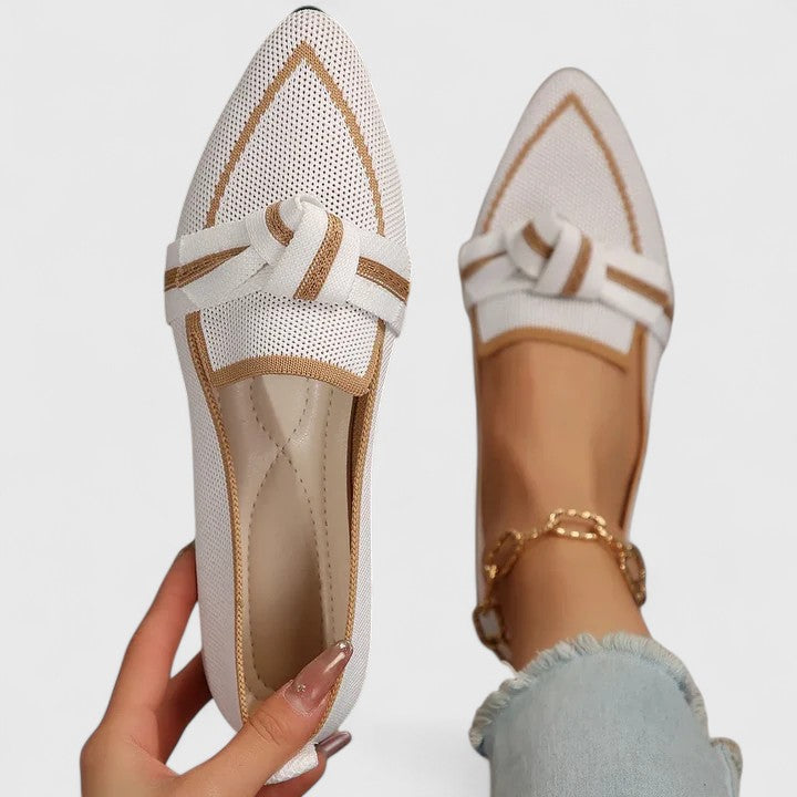 Felicia | Orthopädische Spitz Zulaufende Knoten Loafer