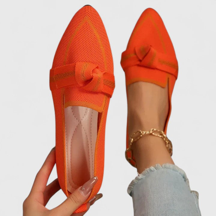 Felicia | Orthopädische Spitz Zulaufende Knoten Loafer