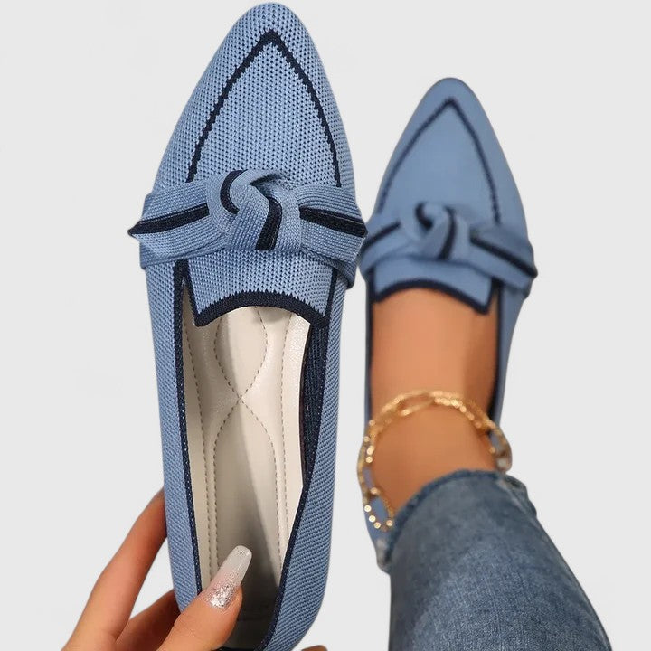 Felicia | Orthopädische Spitz Zulaufende Knoten Loafer