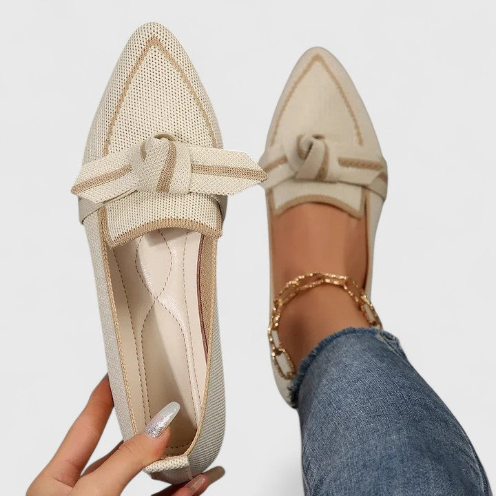 Felicia | Orthopädische Spitz Zulaufende Knoten Loafer