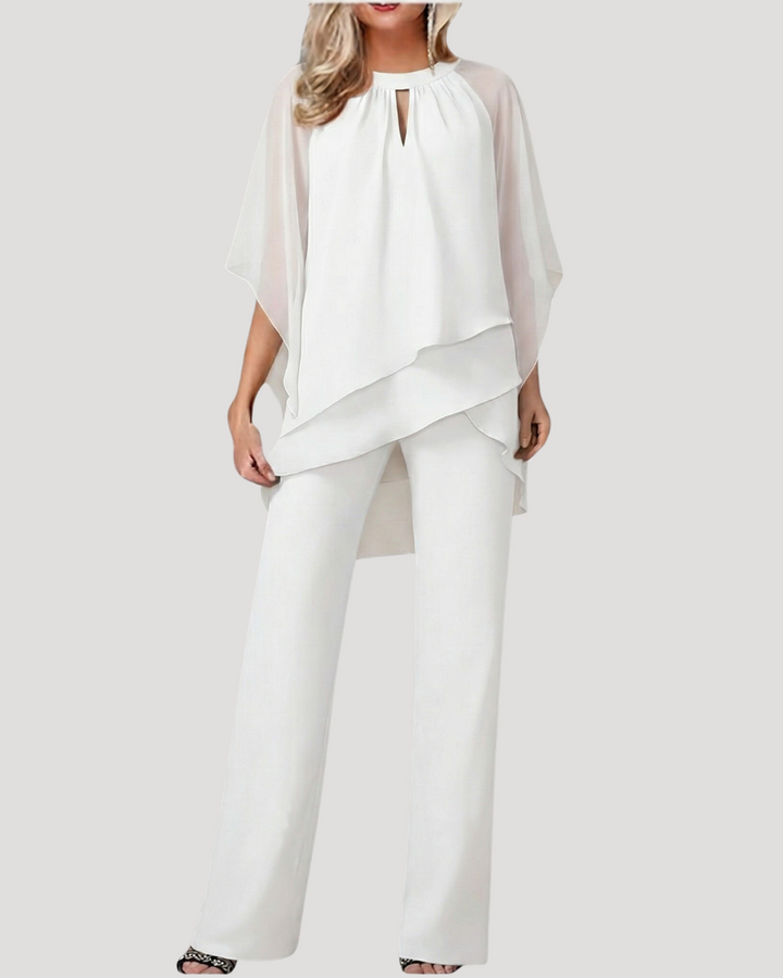 Sophia | Chiffon-broekpak voor dames voor feestelijke gelegenheden