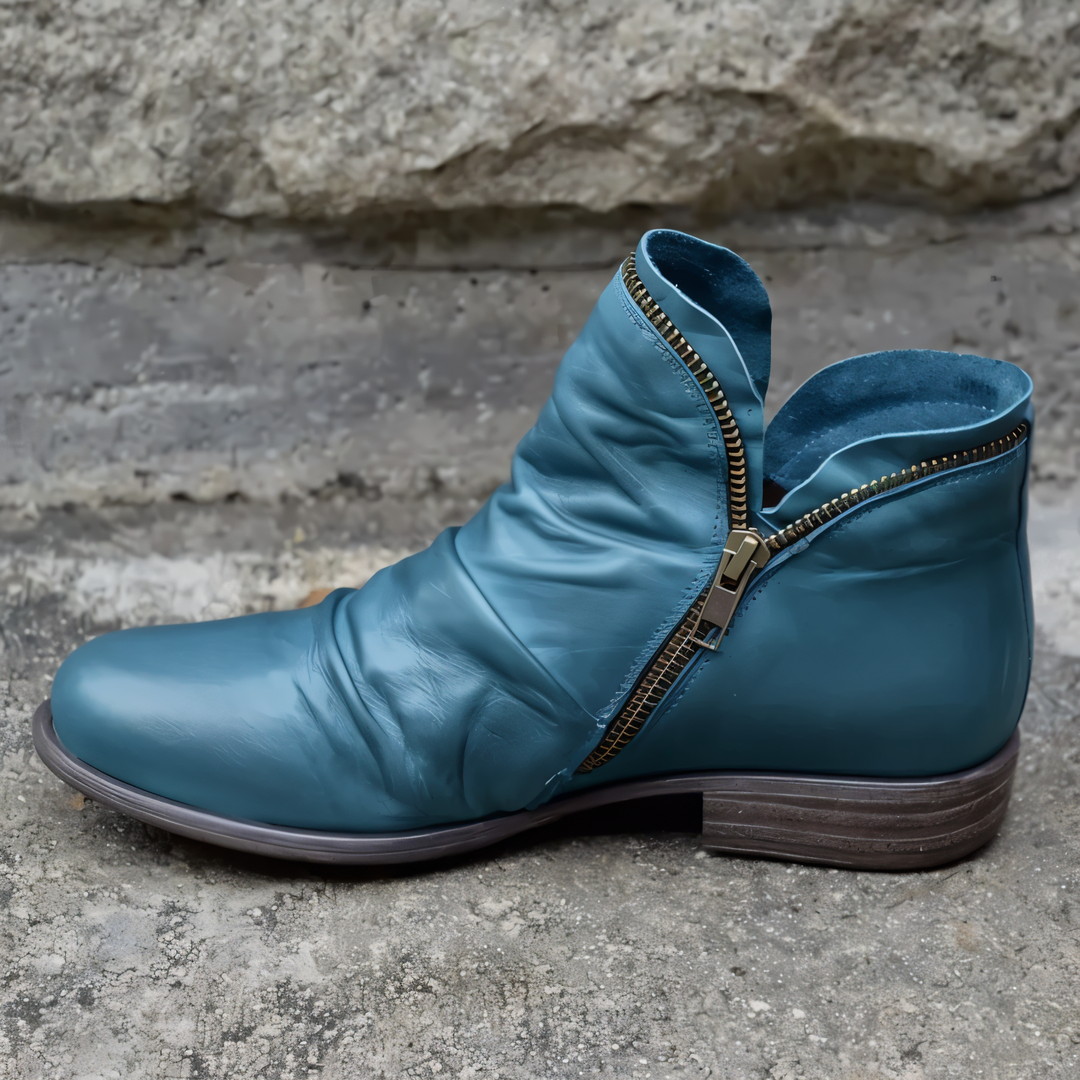 Ingrid | Bequeme Reißverschluss Stiefeletten